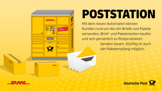 Infografik der Deutschen Post zur Poststation