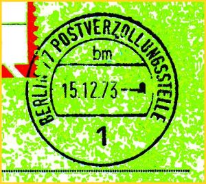 Hier der Stempel vergrößert im Ausschnitt Hier der Stempel vergrößert im Ausschnitt