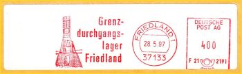AFS-Ausschnitt vom Grenzdurchgangslager Friedland, das auch eines der ersten Auffanglager für Flüchtlinge aus der DDR war AFS-Ausschnitt vom Grenzdurchgangslager Friedland, das auch eines der ersten Auffanglager für Flüchtlinge aus der DDR war