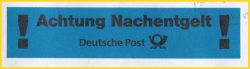 Versuchsaufkleber für Nachentgelt aus dem ersten Versuch im Frühjahr 2014