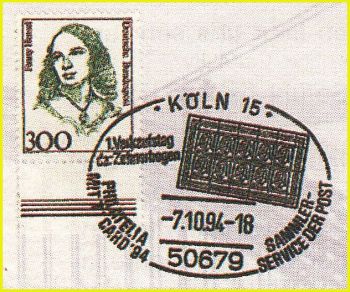 Sonderstempel zur Einführung der Zehnerbogen Sonderstempel zur Einführung der Zehnerbogen