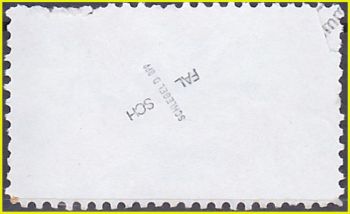 Die Rückseite der Fälschung mit dem Prüfstempel von Herrn Schlegel