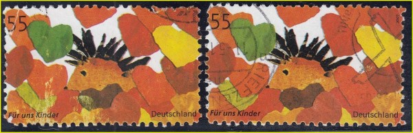 Foto von Hans-Dieter Schlegel mit den beiden einzigen bisher bekannten Marken als Fälschung