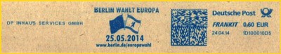 Frankierausschnitt vom Konsolidierer K-4000 mit tollen Motiv Frankierausschnitt vom Konsolidierer K-4000 mit tollen Motiv