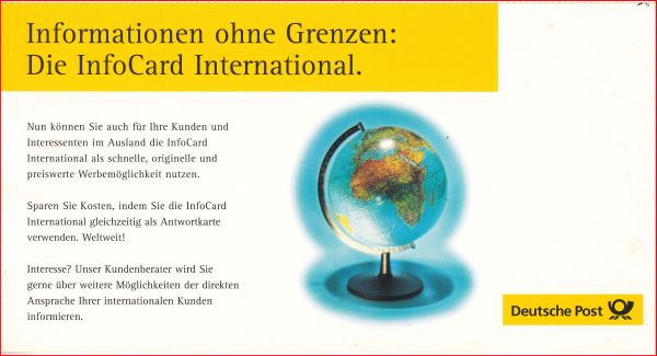 Posteigenwerbung - Infocard International - Seite 1