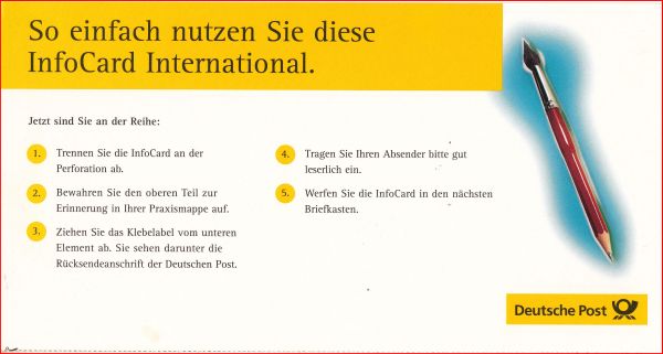 Weitere Werbedetails zur Infocard International - Seite 2