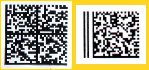 Der alte und der neue 2-D-Barcode in postalischen Freimachungsvermerken