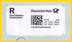 Internetmarke Einschreiben Eigenhändig Inland