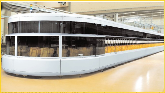 Die neue GSA (Großbriefsortieranlage) der Firma Siemens
