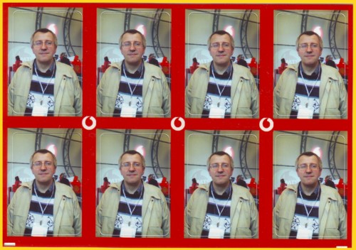 Der Inhalt der Warensendung - die 8 Aufkleber die perr MMS bestellt wurden