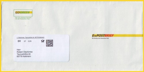 der neue alte E-Postbrief in Hybridversion aus dem Jahre 2010