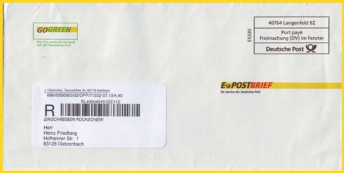 der neue alte E-Postbrief als Einschreiben Rückschein in der Hybridversion