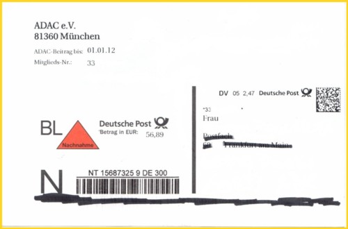 Eine Nachnahmepostkarte mit DV-Freimachung - leider ist nicht genau erkennbar von wann diese stammt und mir ist derzeit auch nicht klar wie sich das Porto zusammensetzt ? - wer kann hier weiterhelfen und auch weitere Belege dieser Art zu Klärung der Fragen vorlegen ?