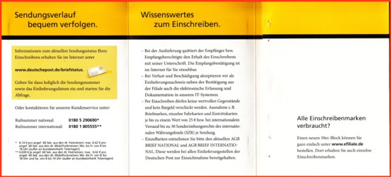 Die komplett aufgeklappte leere Verkaufseinheit von ínnen