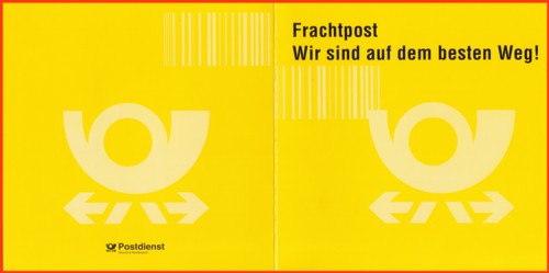 Die Außenseite der Klappkarte, die es bei jeder Eröffnungsfeier gegeben haben soll