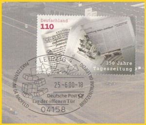 Sonderstempel vom Tag der offenen Tür vom PZ 04 Radefeld (Leipzig)
