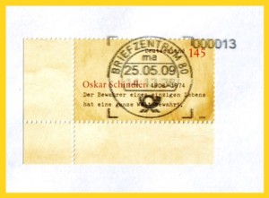 Versuchsstempel aus München vom BZ 80 mit Minuten und Sekundenangabe + Kontrollziffer von einem speziellen Testlauf