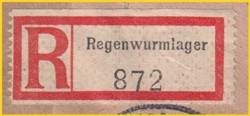 Die vierte bekannte Variante des R-Zettels "Regenwurmlager"