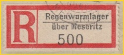 R-Zettel Regenwurmlager über Meseritz (Variante 1)