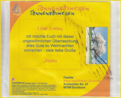 Wurstbrief als individueller Weihnachtsgruß vom 22. Dezember 2006
