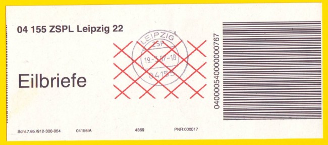 Eilinfoträger vom ZSPL Leipzig 22
