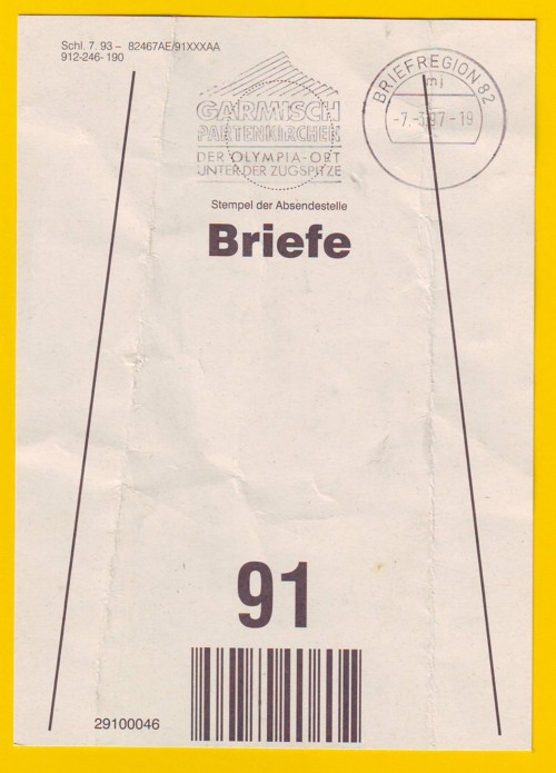 MST Briefregion 82 mit schöner Werbung