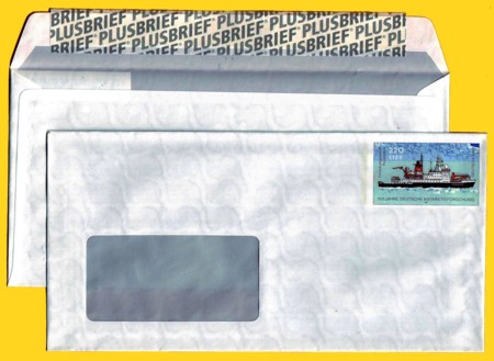 Plusbrief kompakt mit Fenster 220 Pfg./112 Ct. neues Motiv Antarktis Klebestreifen Plusbrief