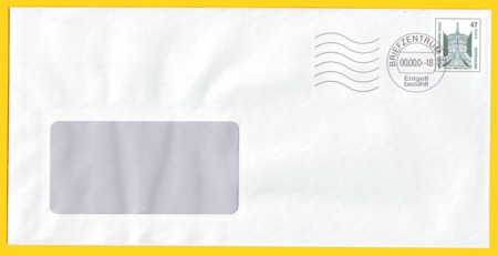 Plusbrief mit Klischeeentwertung erstmals im Offsetdruck