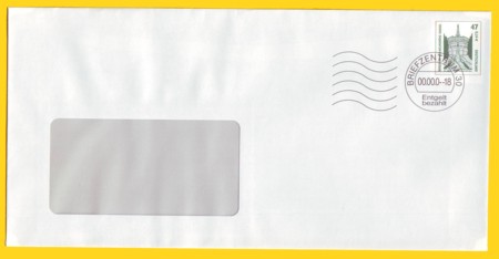 Infopost - Plusbrief mit Fenster erstmals ohne Wasserzeichen