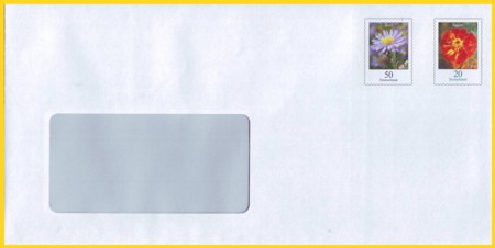 Plusbrief 70 Cent mit fehlenden Luftpostvermerk