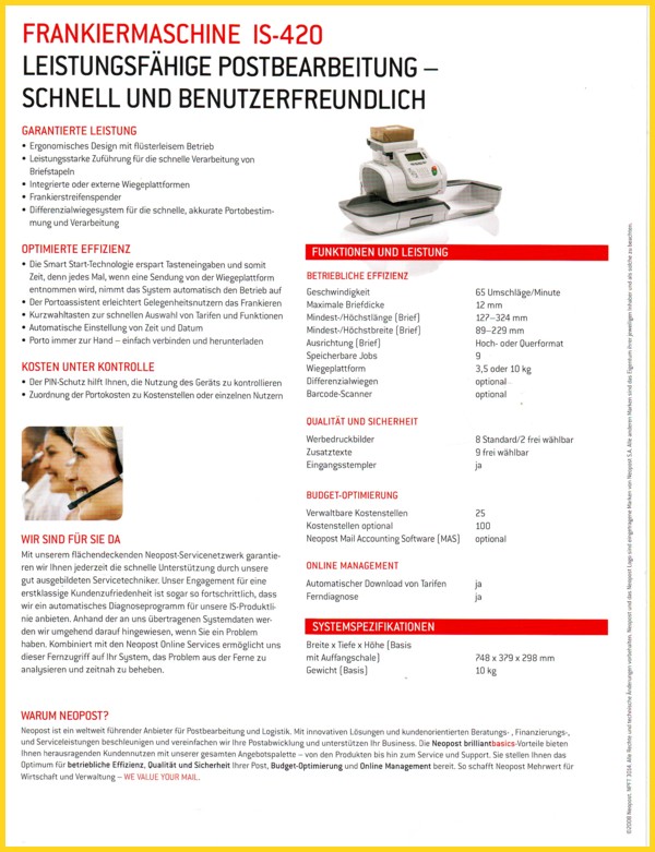 Prospekt IS-420 - Teil 4 Prospekt IS-420 - Teil 4