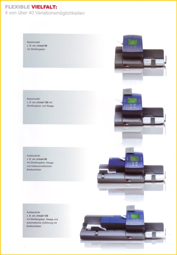 Einige Varianten des Baukastensystems Ultimail 60 und Ultimail 120 Einige Varianten des Baukastensystems Ultimail 60 und Ultimail 120