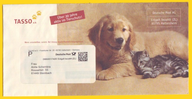 Infopostsendung mit Premium-Adressvermerk im Fensterfeld aus dem Jahr 2006 (Abrechnung über Liste) Infopostsendung mit Premium-Adressvermerk im Fensterfeld aus dem Jahr 2006 (Abrechnung über Liste)