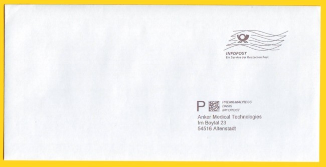 Musterumschlag von den Mailingtagen 2010 mit dem neuen Layout für Vorausverfügungen nur noch in Form des Zusatzes Premiumadress möglich - neu ist auch die Angabe der Produktvariante - hier Premiumadress Basis Musterumschlag von den Mailingtagen 2010 mit dem neuen Layout für Vorausverfügungen nur noch in Form des Zusatzes Premiumadress möglich - neu ist auch die Angabe der Produktvariante - hier Premiumadress Basis