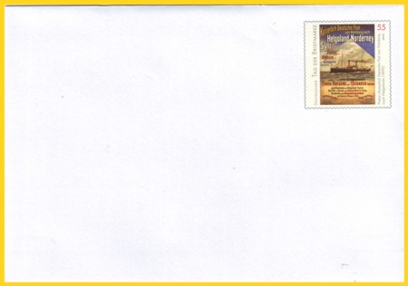 Plusbrief 55 ct. naßklebend Motiv Plakat Helgoland